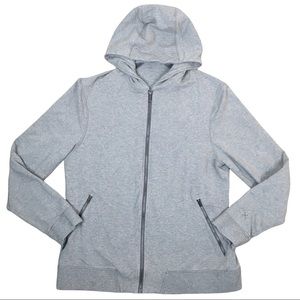 Lululemon Men's Cross Cut Hoodie Zip Gray Pockets Size XL M4660S